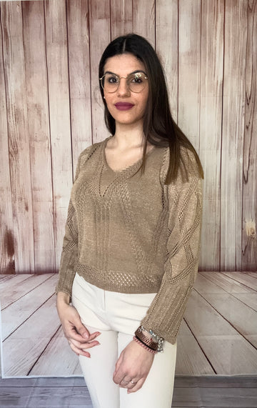 MIMÌ MUÀ maglia in filo lurex