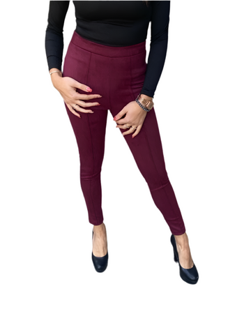 Sisi leggings scamosciato
