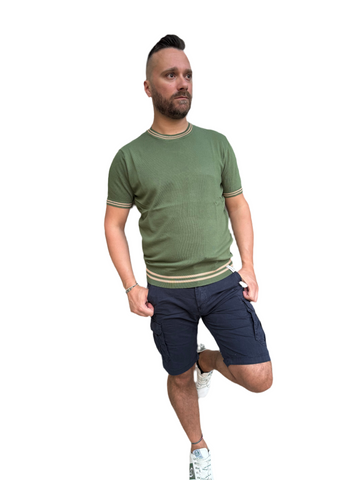 7x8 t-shirt uomo in filo di Scozia
