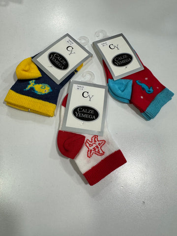 Yemega calzino neonato corto
