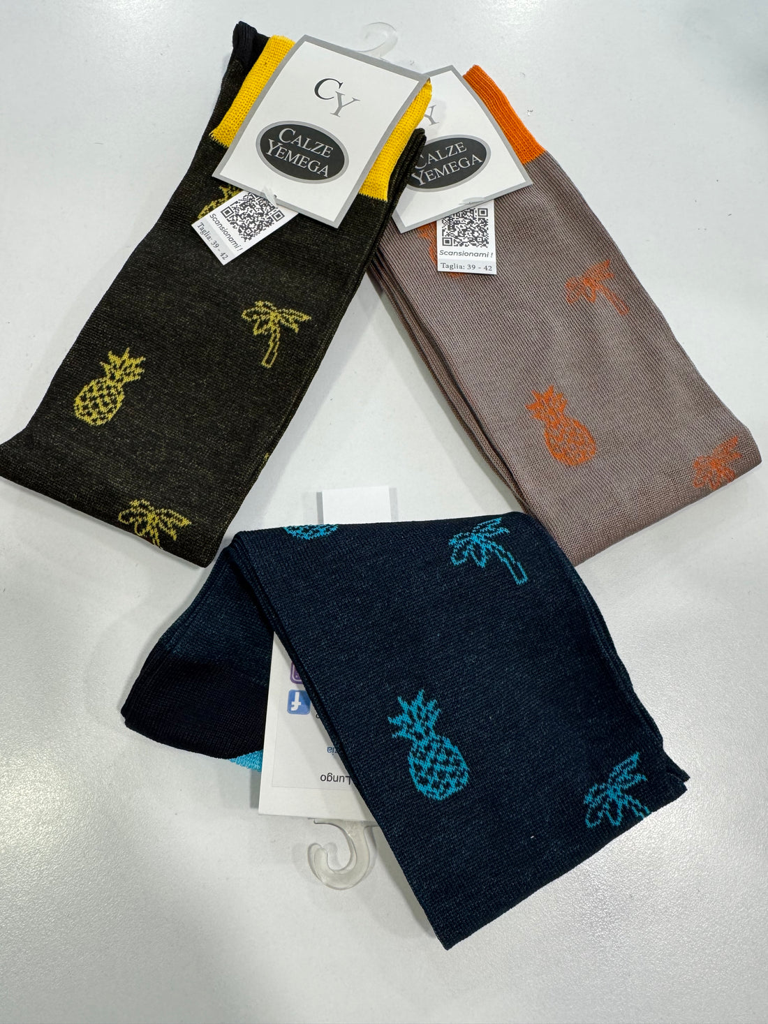 Yemega calzino lungo uomo