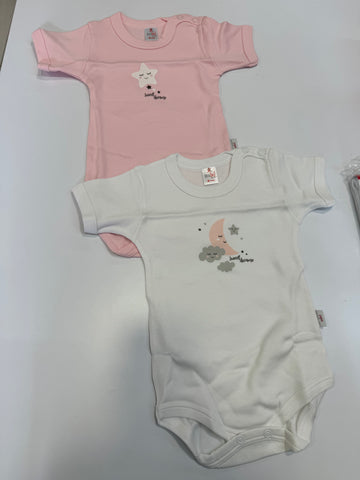 Lattanzio bi-pack body manica corta neonata