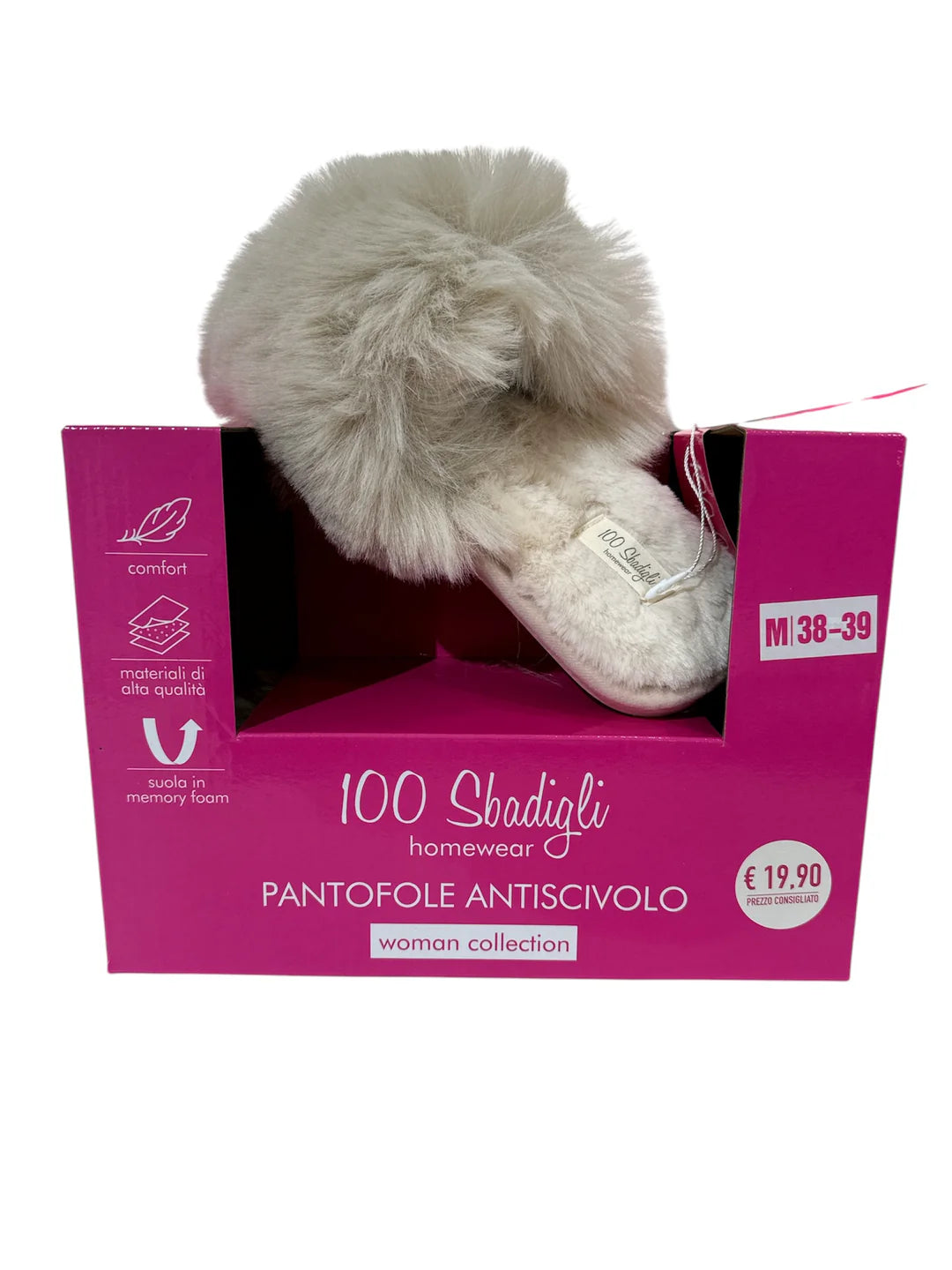 100 sbadigli pantofole donna antiscivolo