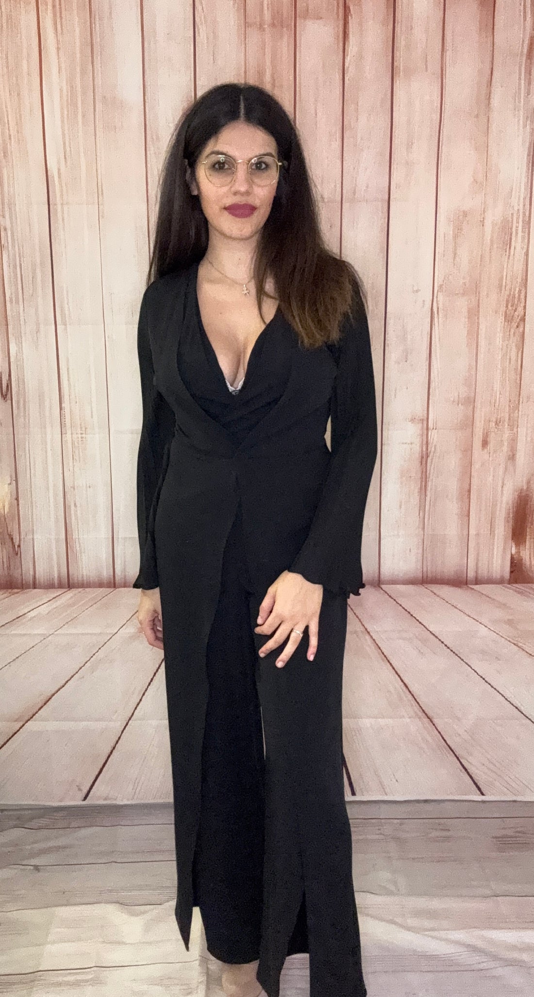 MIMÌ MUÀ tuta con maniche plissé