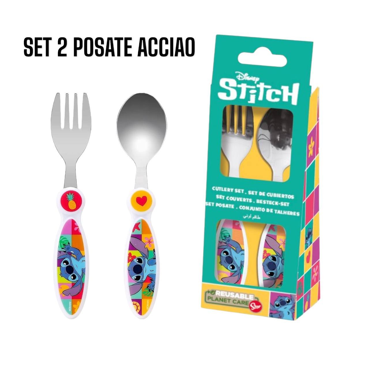 Stitch set posate in acciaio