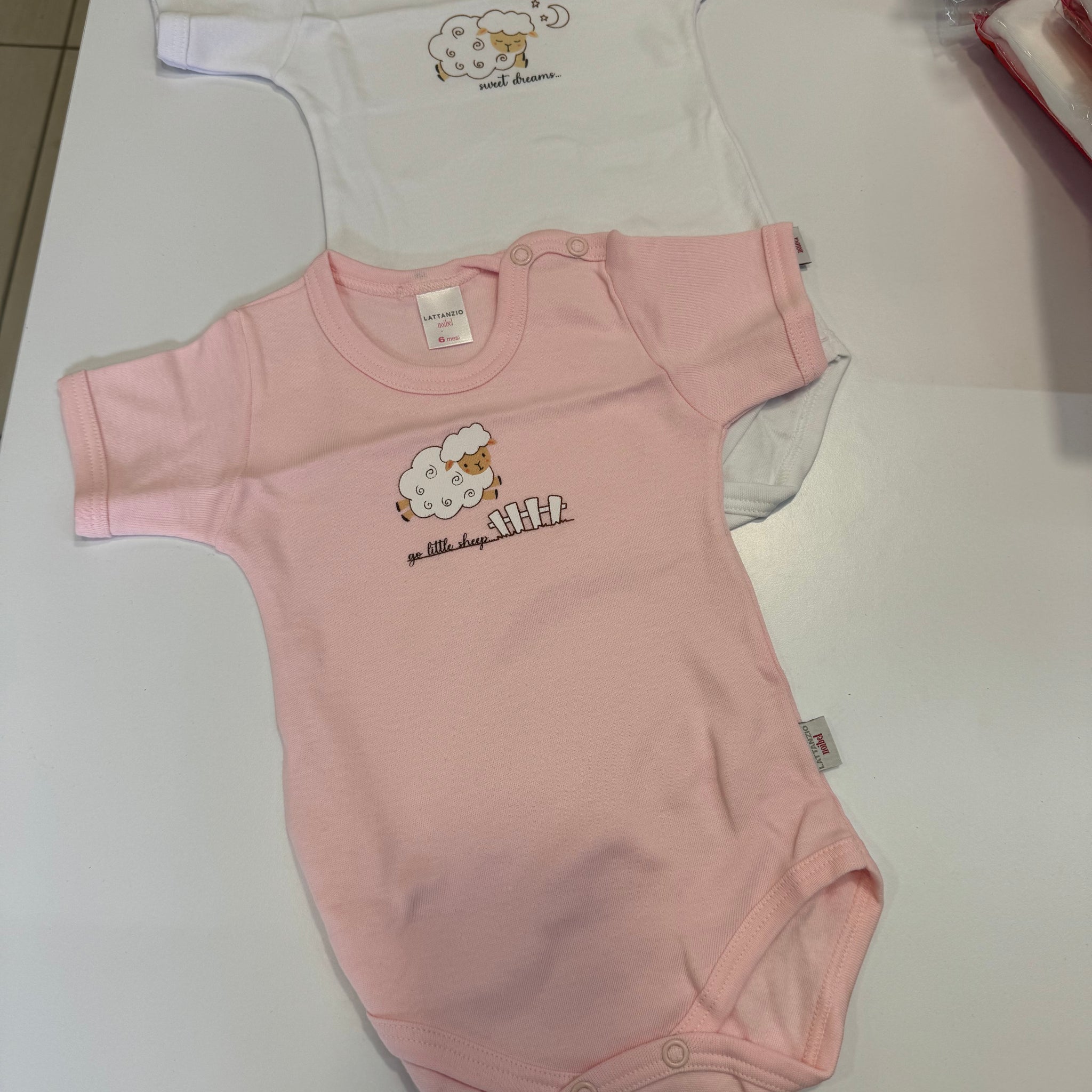 Lattanzio bi-pack body manica corta bimba