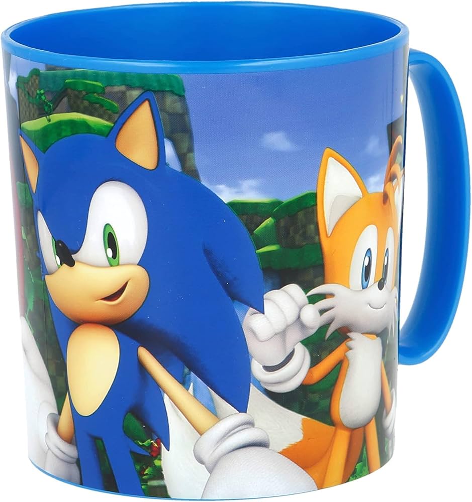 Sonic tazza plastica