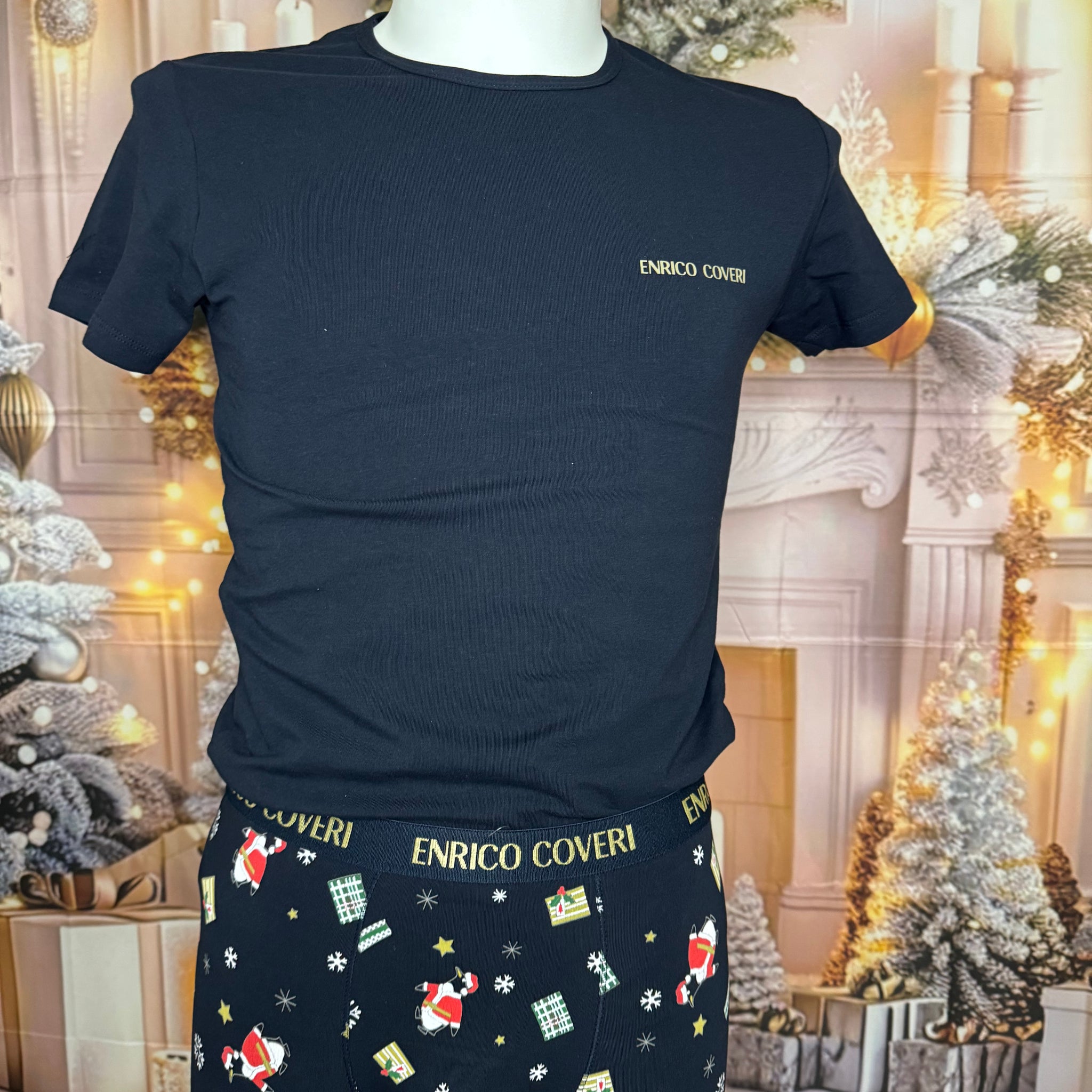 Enrico COVERI coordinato t-shirt e boxer