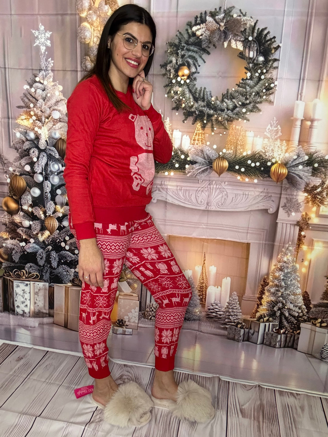 JADEA pigiama donna natalizio