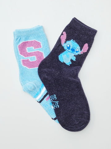 Disney set 2 pezzi calzini Stitch adulto