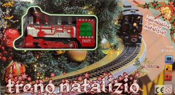 Treno natalizio con musica natalizia