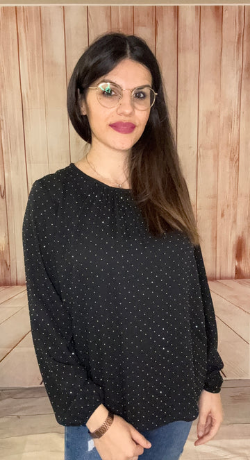 MIMÌ MUÀ blusa con strass