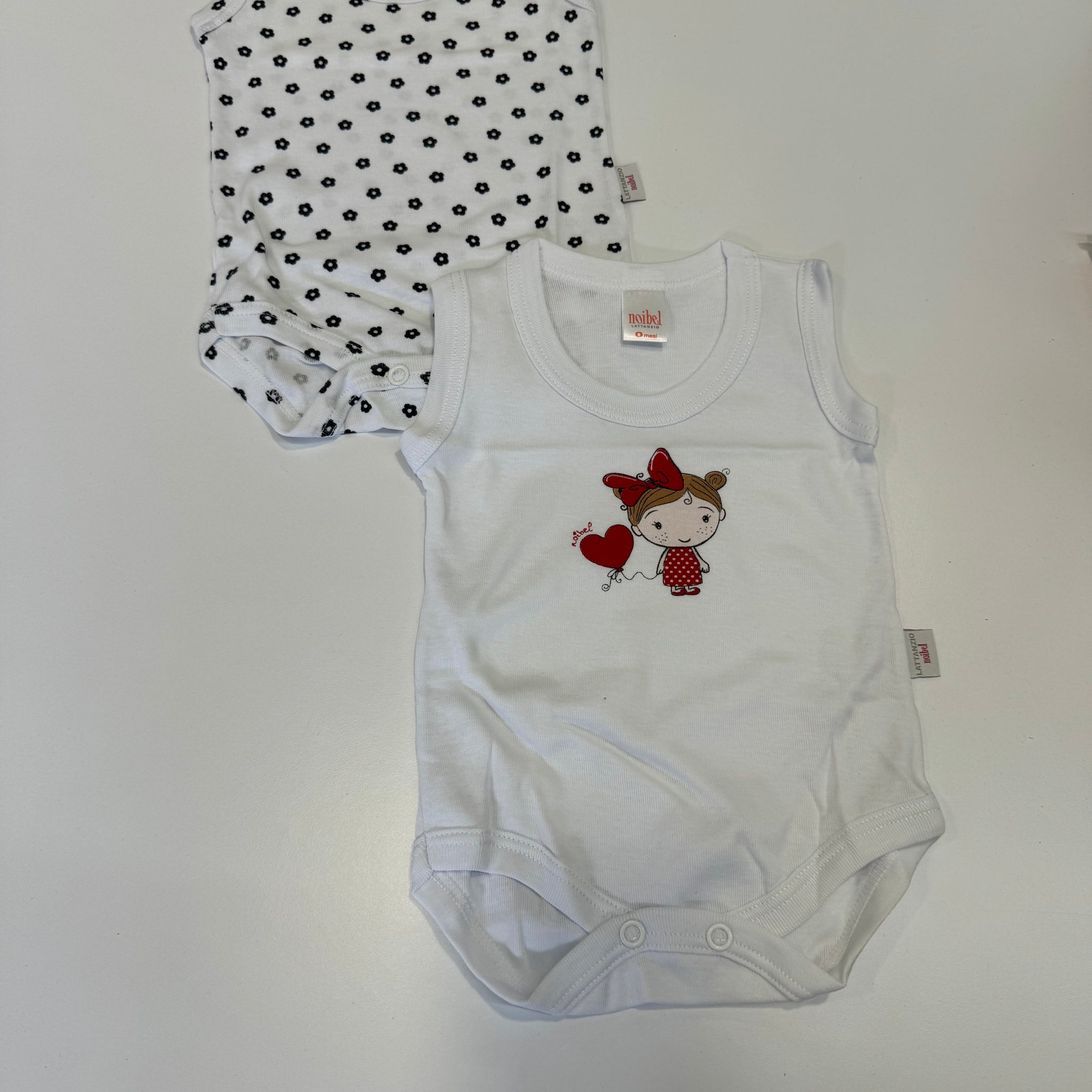 Lattanzio body bi-pack spalla larga neonata