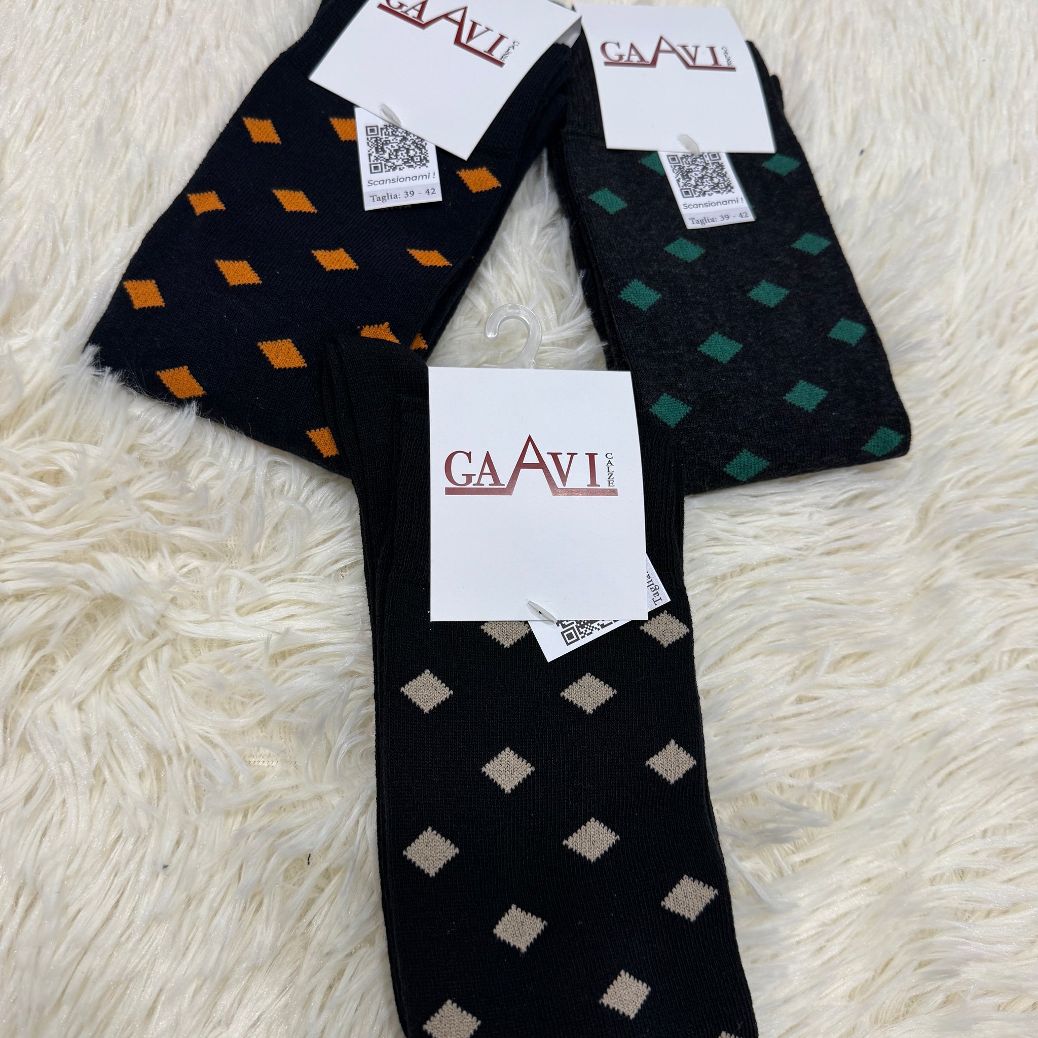 Gaavi calzino lungo uomo Rombo