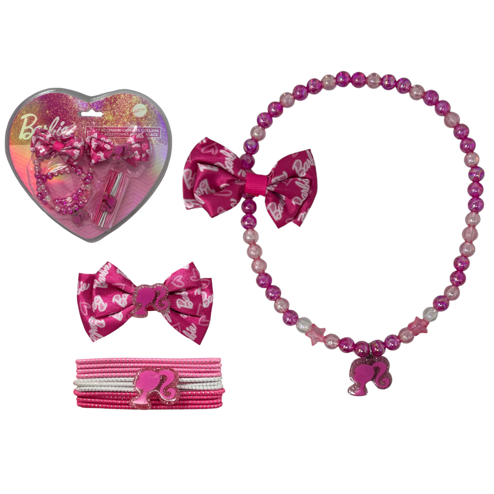 Barbie set accessori capelli e collana