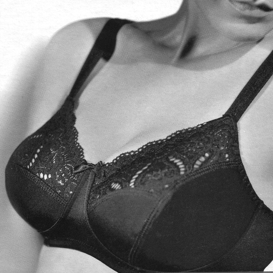 Gios reggiseno senza ferretto in cotone e pizzo 973