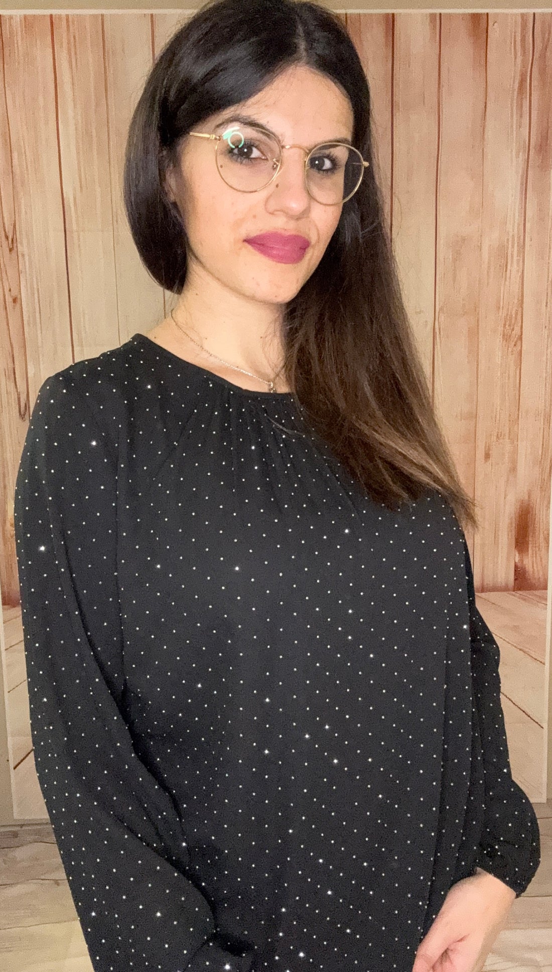 MIMÌ MUÀ blusa con strass