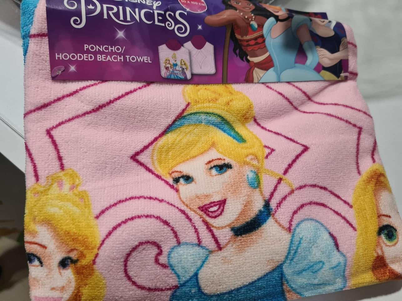 Disney poncho in spugna bimba