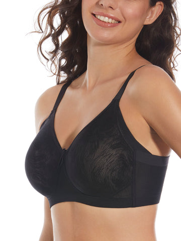 Selene Reggiseno Betty modellante con fascia alta comfort senza ferretto imbottitura coppa c