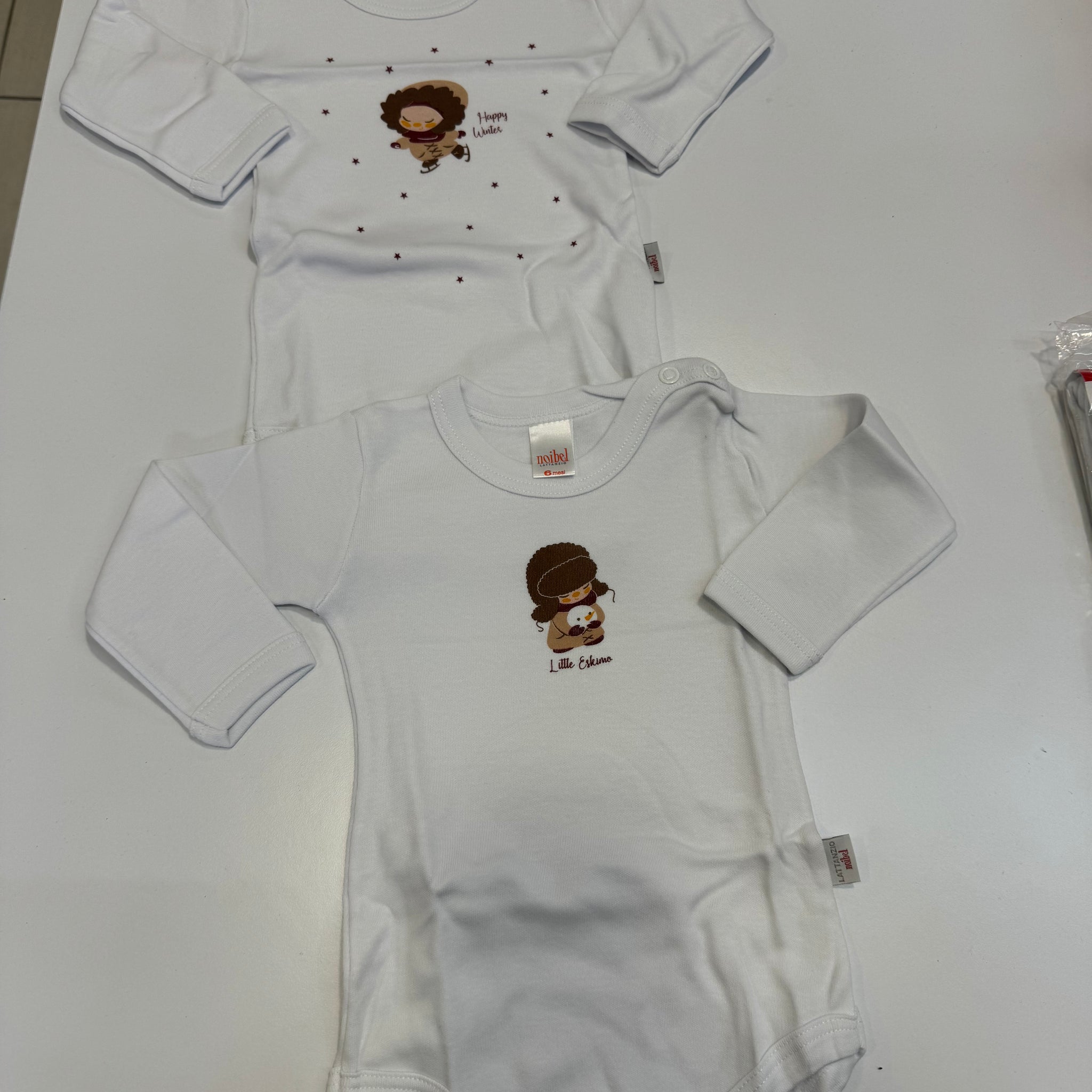 Lattanzio bi-pack body manica lunga neonata