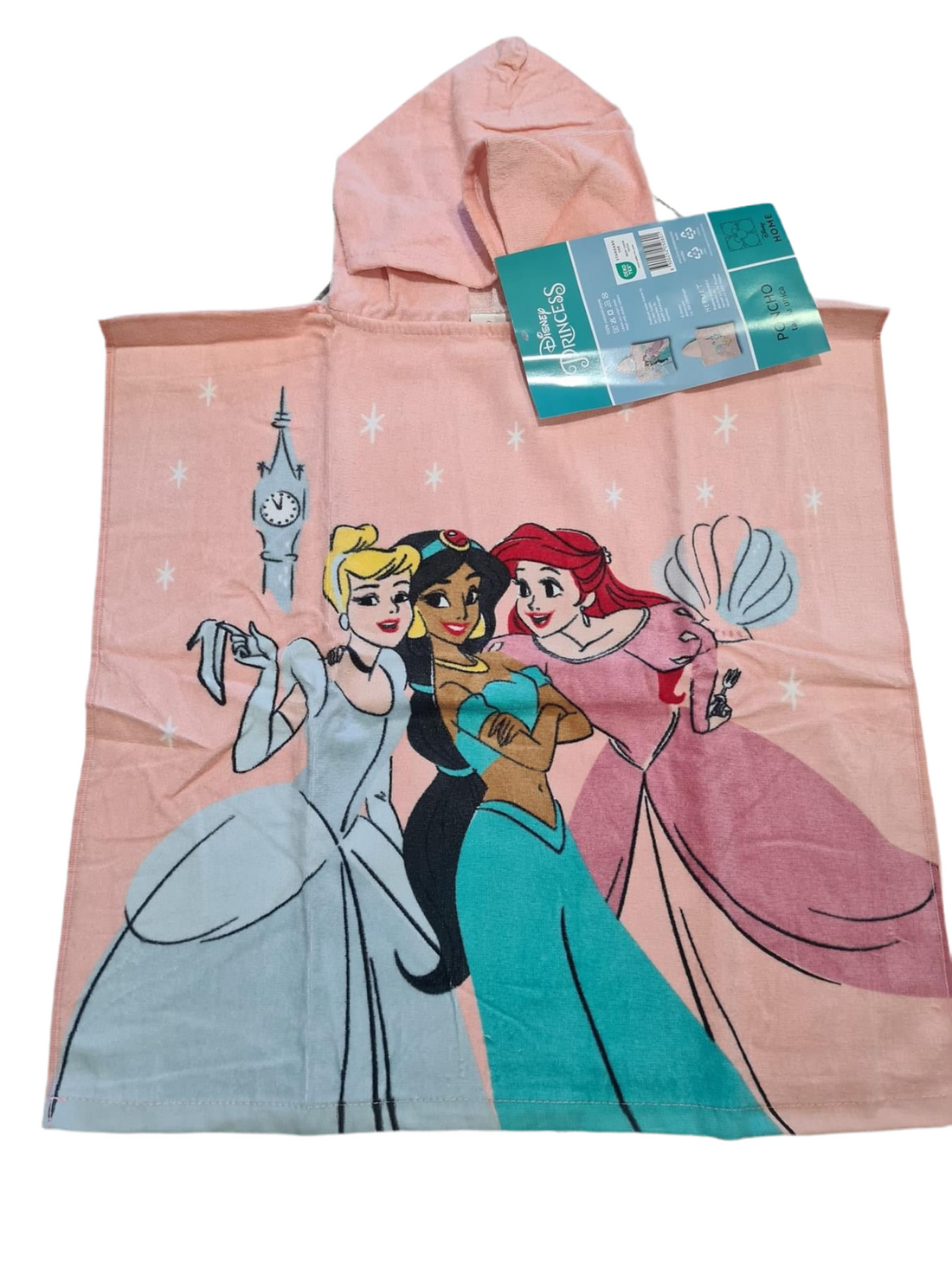 Disney poncho in spugna bimba