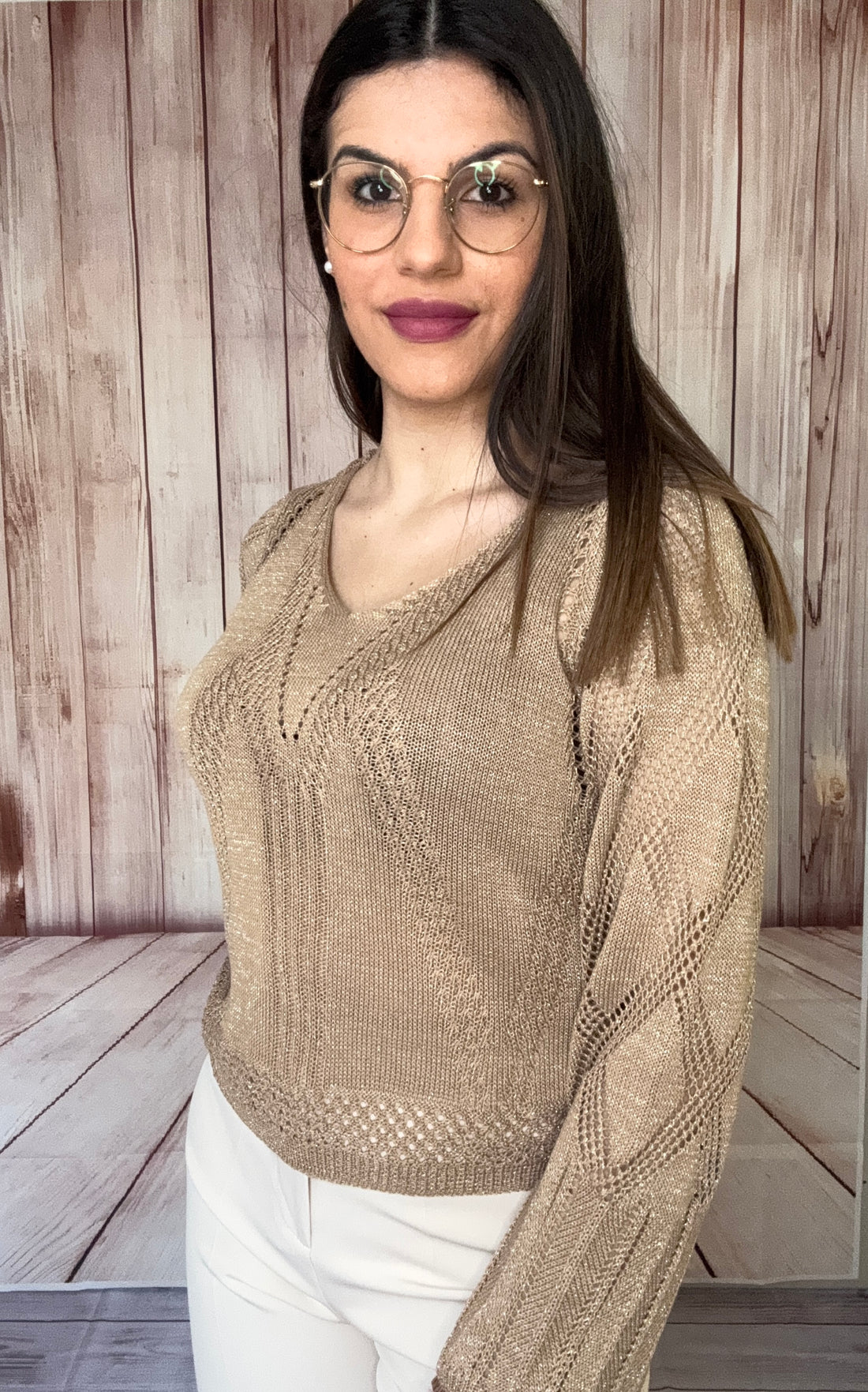 MIMÌ MUÀ maglia in filo lurex