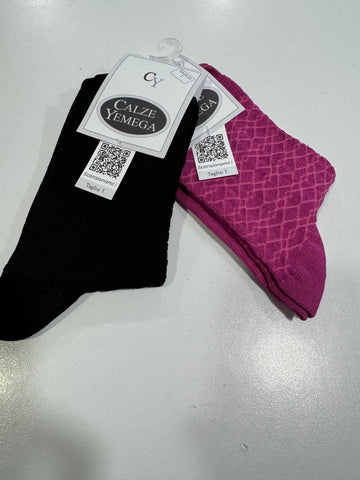 Yemega calzino corto lavorato donna