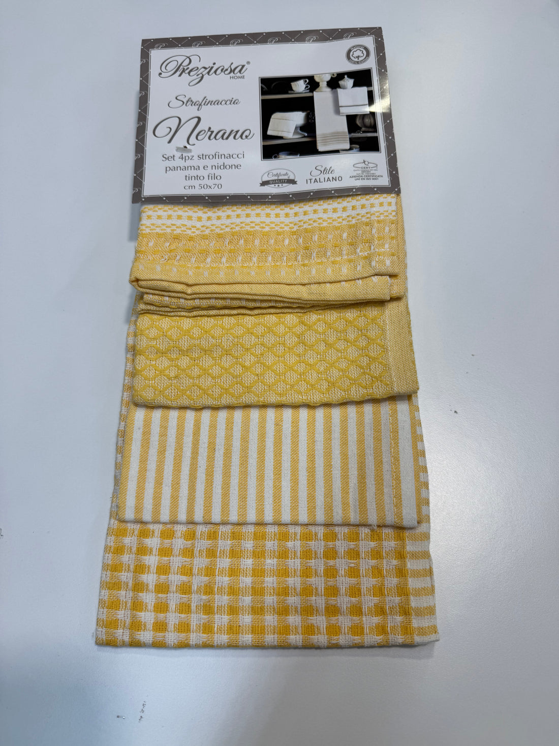 Preziosa set 4pz strofinacci Panama e nidone