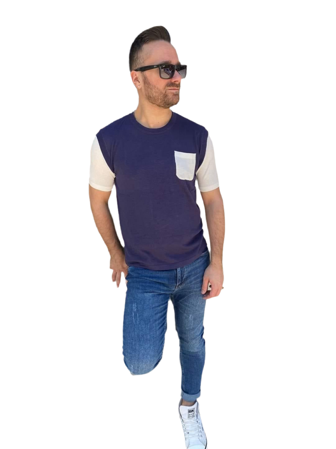 7x8 t-shirt in filo di scozia uomo