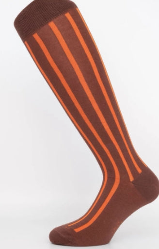 Yemega calzino lungo costina larga uomo